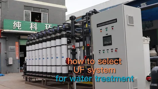 Systèmes de purification d'eau par ultrafiltration (UF) de 50 m3/h Filtration pour l'industrie